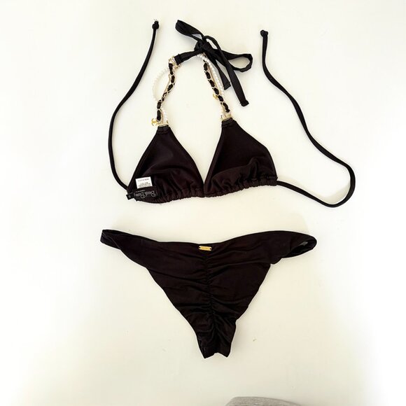 Beach Bunny Bikini with Charms, Pearl and Chains, Runway collection_S - Picture 6 of 12